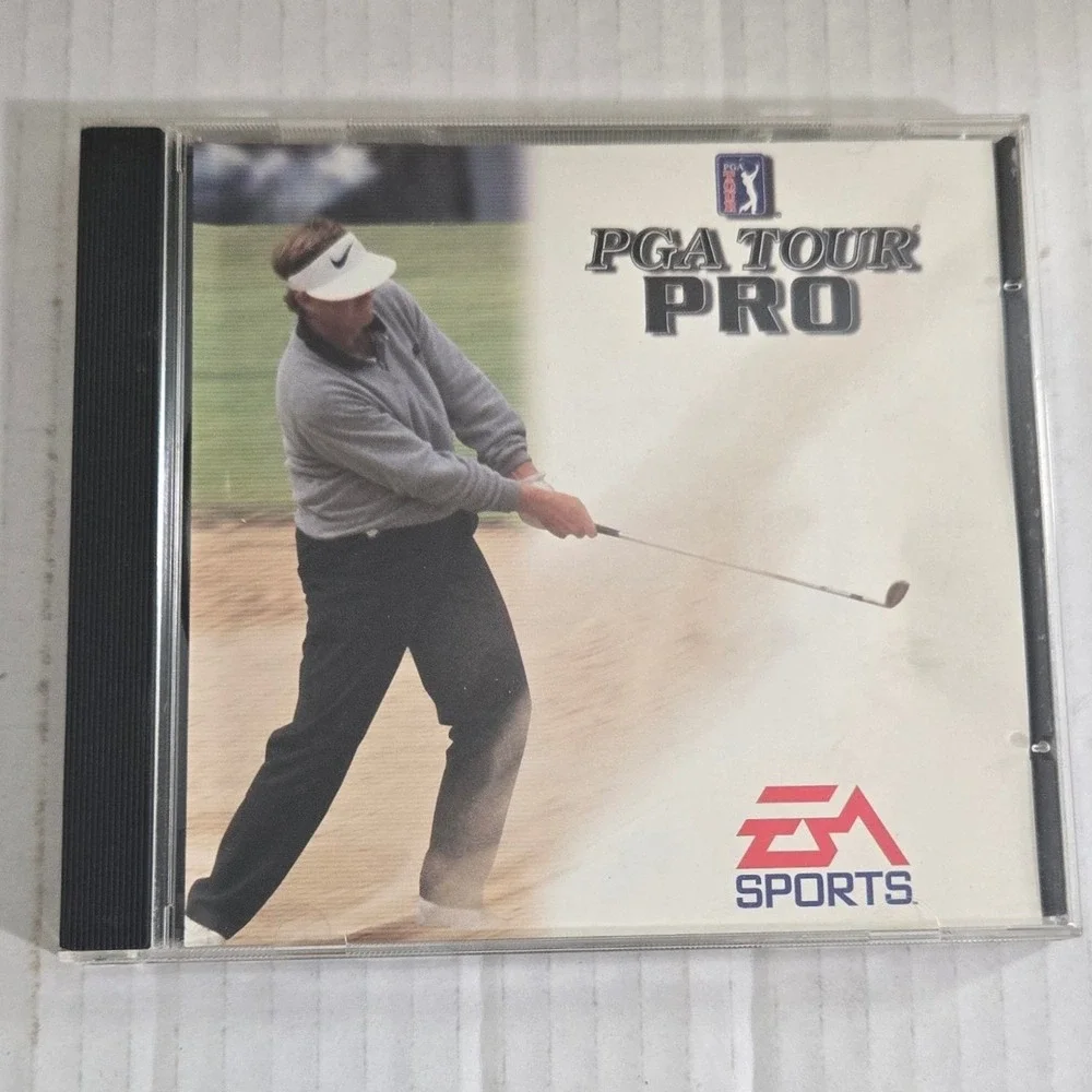 PGA Tour Pro PC Game 1997 Windows 95 EA Sports Vintage Golf Big Box Style (CIB)